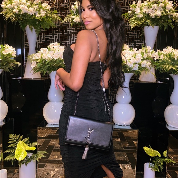 RUCHED TUBE MIDI DRESS - Picture 2 of 4